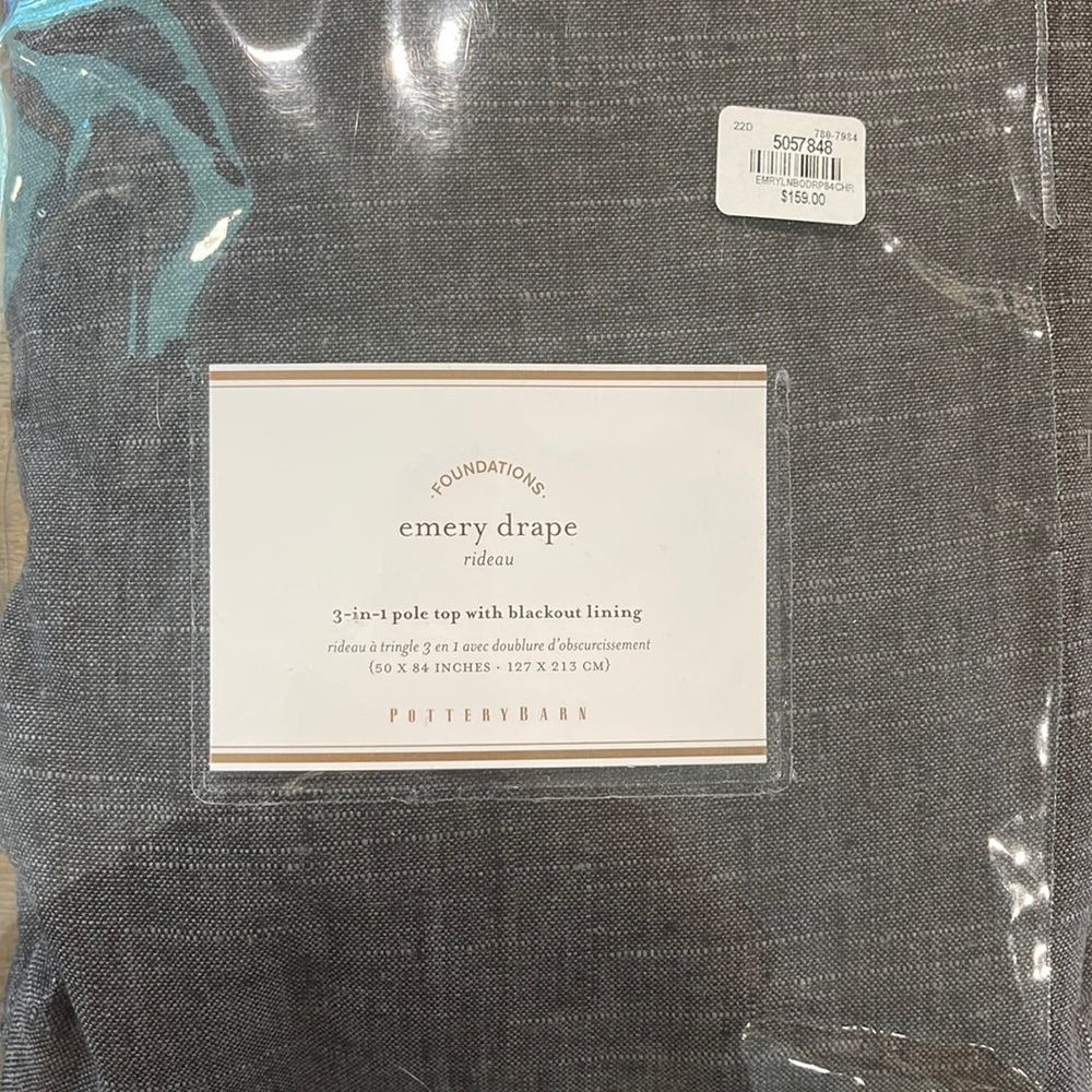Pottery Barn Emery Linen Blackout Curtains